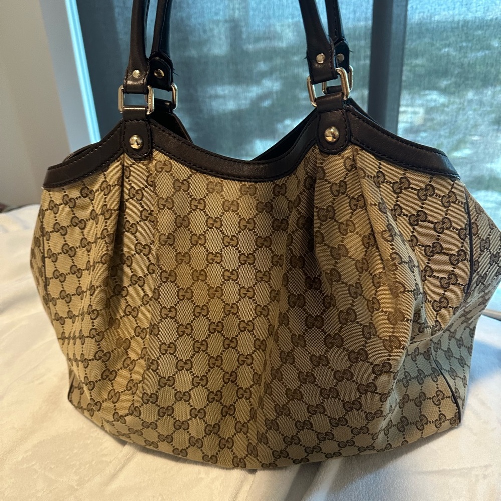 Like New - Gucci Sukey Tote GG Canvas and Wallet - Picture 6 of 9